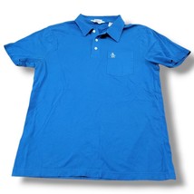 Original Penguin Shirt Size Large Men&#39;s Classic Fit Polo Shirt Casual Shirt Blue - £20.17 GBP