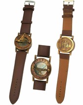 Antique Vintage Marine brass Sundial compass Wrist Watch Nautical Style watch - £20.96 GBP