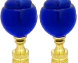 2Pcs Crystal Ball Lamp Finial 2 Inch Lamp Shade Finial Decoration Access... - £19.69 GBP