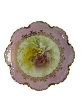 Antique Rosenthal R.C. Monbijou Bavaria Hand Painted Floral Plate Pink G... - $36.00