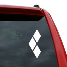 Harley Quinn Diamond Logo Vinyl Decal | Color: White | 5&quot; x 2.2&quot; - £3.78 GBP