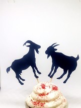 Goat cupcake toppers, goat toppers, goat topper, goat party - $7.92