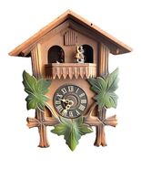 Vintage German Chalet Cuckoo Clock W/ Animated Dancers for Parts Repair - $170.05