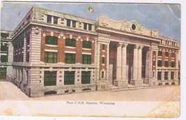 Manitoba Postcard Winnipeg New CPR Station Canadian Pacific Railway 1906 - £5.69 GBP