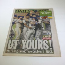 New York Daily News: OCt 16 2015, UT Yours! Mets Bag Bums, Face Cubbies in NLCS - £14.24 GBP