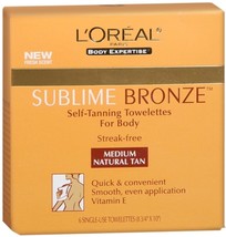 L&#39;Oreal Paris Sublime Bronze Self Tanning Towelettes, Streak-Free, Natural Looki - £19.97 GBP