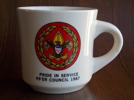 Boy Scouts of America BSA collectible ceramic coffee tea cup mug vintage... - $283.73 MXN