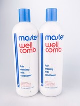 Master Well Comb Hair Dressing With Conditioner 16 Fl Oz Each Lot Of 2 - £75.72 GBP