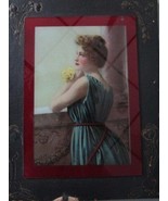 Compatible with Antique Reverse Painting Maiden Photograph from Old Stud... - $167.71 CAD