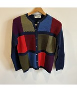 Vintage Jack Winter All Wool Cardigan GrannyCore Size 38 M Multicolor Co... - €17,04 EUR