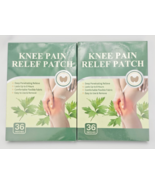 Knee Pain Relief Patch Wormwood Ginger 36 Patches Lot of 2 BB6/26 - $16.95