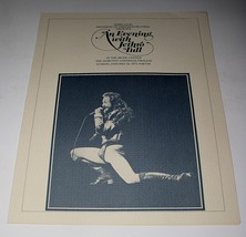 Jethro Tull Concert Playbill Vintage 1977 Dorothy Chandler Pavilion MINT - $79.99