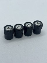 4x Black  Tire Air Valve Stem Cap Fits Most Mercedes Cars Wagons &amp; SUVs - $186.79 MXN