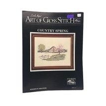 Vintage Cross Stitch Patterns, Country Spring by Linda Myers Leaflet LF K3 - $7.85