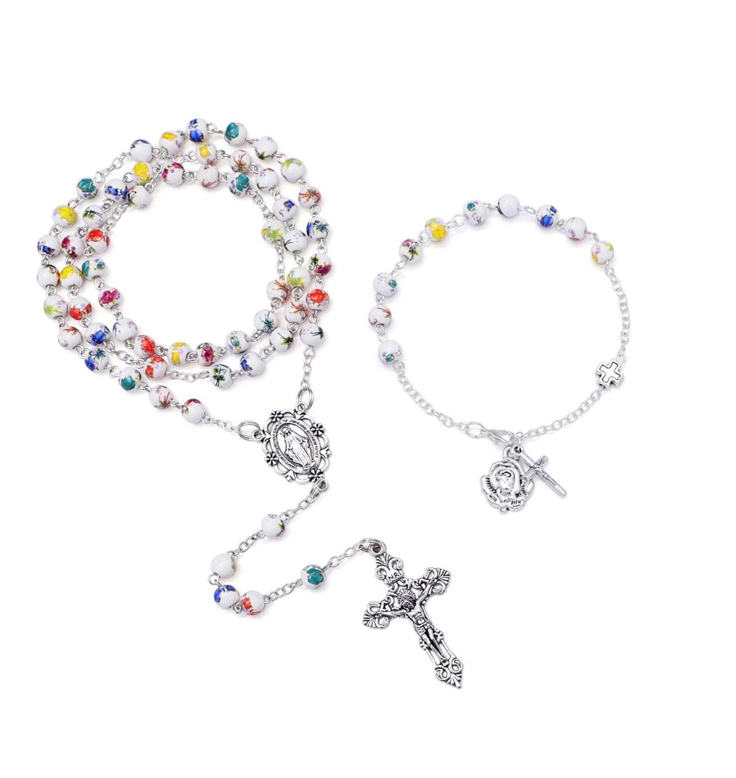 Rosary Beads Catholic for Women Gemstone Rosaries Beads - $44.18