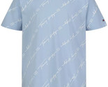 TOMMY HILFIGER Big Boys Angled Script Short Sleeves T-shirt L (16/18) Blue - £17.60 GBP