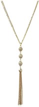 Cohesive Jewels Imi Cristal Dorado Circonita Cúbica Pavé Triple Bola Borla - $14.98