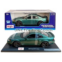 Maisto Special Edition 1:18 Scale Die Cast Car - Green Ford Mustang Svt Cobra - $74.99