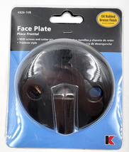 Keeney Metal Overflow Face Plate Oil Rubbed Bronze K826-1VB Replacement - £8.77 GBP