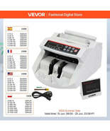 VEVOR 1000 Pcs/Min Money Counter Business Cash Register Euros Bills Fake Banknot