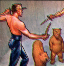 Jets, Rockets, Spacemen Bowman Gum #89 1951 EX/VG+ Duel Over Fierson Pit... - $18.99