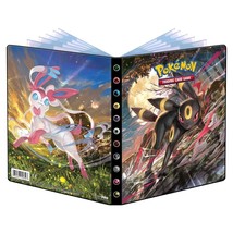 New Ultra Pro Pokemon Sword &amp; Shield 7 Umbreon Sylveon 4-Pocket Portfolio 15652 - £21.66 GBP