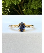 Dainty Blue Sapphire Ring - £67.15 GBP
