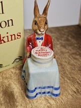 Royal Doulton Happy Birthday Bunnykins Figurine DB021 Vintage 1982 - $36.77