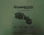 Omc Cobra Poppa Drives 4.3/4.3 Ho (2 4 Volt) Catalogo Fuoribordo Marino - £13.58 GBP