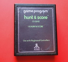 Hunt &amp; Score Atari 2600 7800 CX-2642 Text Label Game Cleaned Works - $6.69