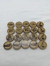 Lot Of (20) Wooden Board Game Arctic Circle Tokens - £15.59 GBP