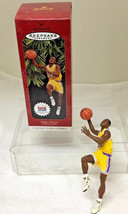 1997 Hallmark Christmas Ornament Hoop Stars #3 Magic Johnson Box w Price - £7.43 GBP