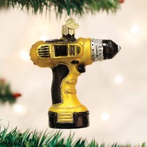 Old World Christmas Power Drill Carpenter&#39;s Tool Glass Christmas Ornament 32249 - £14.37 GBP