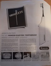 Ronson Electric Toothbrush Magazine Advertisement 1963 - £3.13 GBP