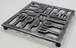 N) Metal Pot Holder Trivet Knife Fork &amp; Spoon Kitchen - $9.89