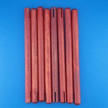 Tinkertoy Rods 8 Red Replacement Parts 5.50 inch Wooden Tinker Toy Sticks - £4.32 GBP