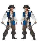 Pirate -Adult Costume Caribbean Pirate Costumes Men Halloween Fancy Cosp... - $81.27 CAD