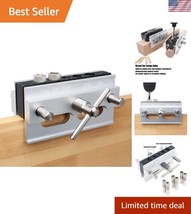 Aluminum Self-Centering Doweling Jig with 6 Drill Guide Bushings for Woo... - €34,67 EUR