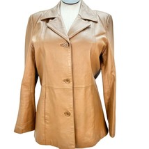Jessica Holbrook Women&#39;s Easy Care Medium Leather Coat Polyester Lining - £35.03 GBP
