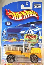 2002 Hot Wheels Collector #171 Oshkosh Snowplow Yellow/Gray w/Chrome ORUT5 Spoke - £7.66 GBP
