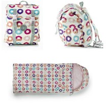 NEW Mimish Kids Soft Plush Sleep N Pack 20&quot; x 50&quot;  Sleeping Bag Backpack... - $24.99