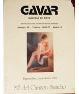 Original Poster Spain Carmen Sancho Painting Sculpture Gavar Art Gallery... - £30.65 GBP