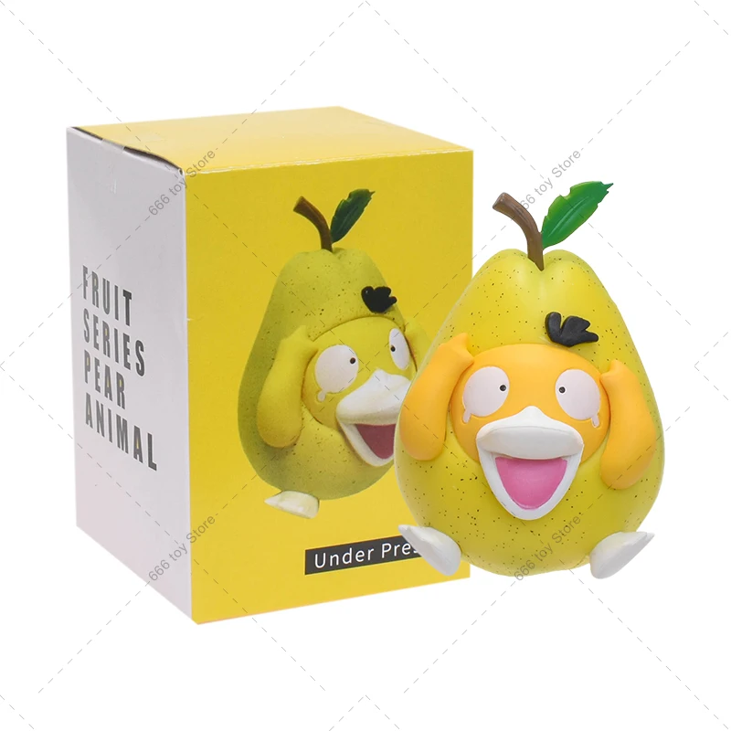 Anime Pokemon Psyduck Pear Cute Kawaii Fruit COS Funny Creative Figure Action - £18.21 GBP+