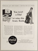 1940 Print Ad Coca-Cola Soda Pop Raise a Frosty Bottle of Coke Familiar Acts - £15.96 GBP