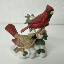 Home Interiors &amp; Gifts Porcelain &quot;CARDINAL GATHERING&quot; Bird Figurine - 51... - £15.92 GBP