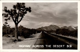Tucson Arizona Highway Across the Desert RPPC Postcard Z26 - £9.55 GBP