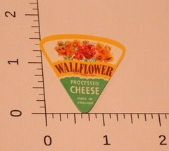 Vintage Wallflower Processed Cheese Label  - £3.14 GBP