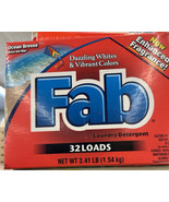 Fab Ocean Breeze Dazzling Whites Powder Laundry Detergent, 52oz, 32 Loads - $25.67