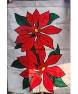 Christmas Flag Panel 28x38 Poinsettas - €9,31 EUR