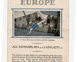 1927 Leading Student Tours to Europe Brochure Cunard - $18.81